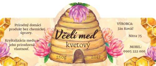 Samolepiaca etiketa na med_012